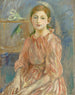 konstnärens dotter med en papegoja - Berthe Morisot — vy av konstverket