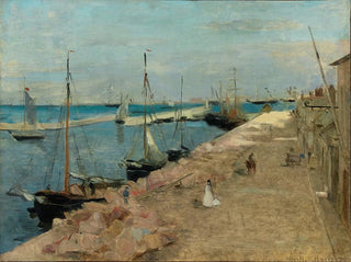 Berthe Morisot - The Harbor at Cherbourg.webp