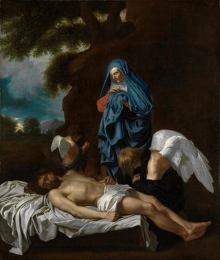 Bertholet Flmal - Maria mit dem toten Christus und klagenden Engeln.webp