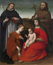 Vierge à l'Enfant avec des saints - Biagio Pupini — vy av konstverket