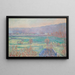 La Maison bleue aux environs de Giverny - Blanche Hoschedé-Monet — inramlat konstverk på väggen