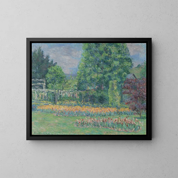Le jardin de Giverny - Blanche Hoschedé-Monet — inramlat konstverk på väggen