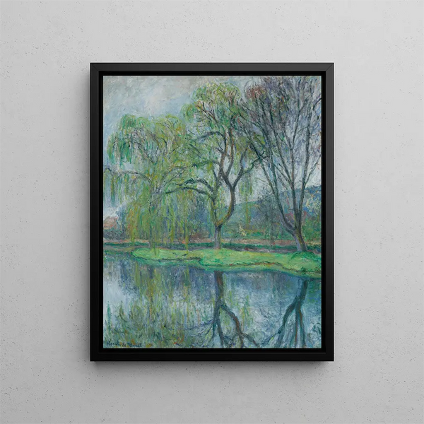 Les grands arbres au bassin Giverny - Blanche Hoschedé-Monet — inramlat konstverk på väggen
