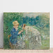 Reproduktion av målningen av Bois de Boulogne - Berthe Morisot