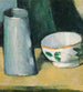 Bol och mjölkkanna - Paul Cézanne — vy av konstverket