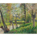 Reproduktion av målningen Bords de l'Epte à Éragny, Soleil Couchant - Camille Pissarro