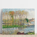 Reproduktion av målningen Bords du Loing à Moret - Camille Pissarro
