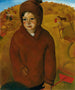 Pojke vid skördetid - Boris Grigoriev — vy av konstverket