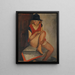 Le modèle - Boris Grigoriev — inramlat konstverk på väggen