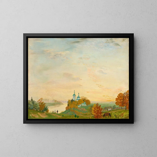 Boris Kustodiev - Above The River Autumn.webp