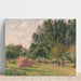 Reproduktion av målningen av höbalar, morgon, Éragny - Camille Pissarro
