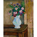 Reproduktion av målningen Bouquet de Roses, Blåklint och Ormbunkar - Suzanne Valadon