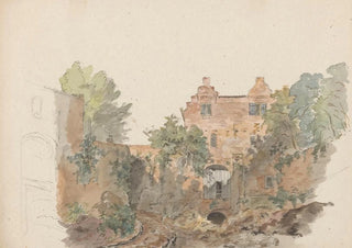 Bruno van Straaten - Oude huizen op een stadswal.webp