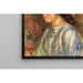 Reproduktion av målningen av kvinnobuste, halmhatt med dekoration - Pierre-Auguste Renoir