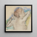 Buste de femme - Edgar Degas — inramlat konstverk på väggen