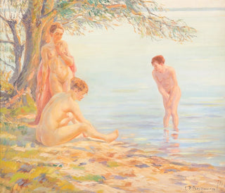 C Peter Bergmann - Three bathing nudes.webp