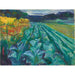 Reproduktion av målningen Kålfält - Edvard Munch
