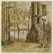 Calvaire breton - Eugène Boudin — vy av konstverket