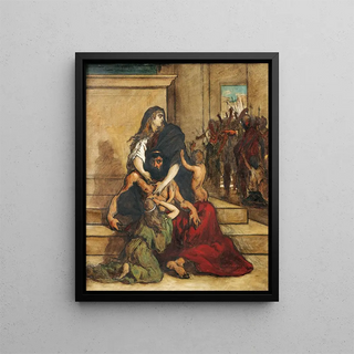 Camille Flix Bellanger - Scne de la guerre de Troie.webp