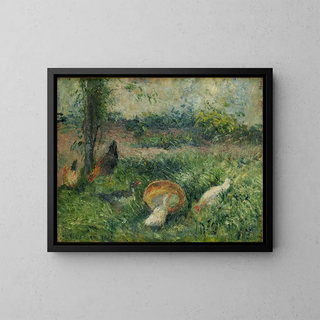 Camille Pissarro - Bassecour avec poules et canards.webp