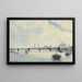Pont de Charing Cross, London - Camille Pissarro — inramlat konstverk på väggen