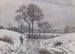 Jägare på vintern landskap Norwood - Camille Pissarro — vy av konstverket