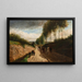 Chemin creux environs de Chailly - Camille Pissarro — inramlat konstverk på väggen