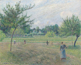 Camille Pissarro - Haymaking at ragny.webp