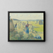 La Récolte des Foins - Camille Pissarro — inramlat konstverk på väggen