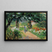 L'Allée du jardin d'Éragny - Camille Pissarro — inramlat konstverk på väggen