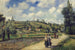 Landskapsmålning nära Pontoise, Route d'Auvers - Camille Pissarro — vy av konstverket