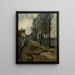 Le Chemin landskap vintersäsong - Camille Pissarro — inramlat konstverk på väggen