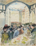 Les Halles centrales le marché aux légumes - Camille Pissarro — vy av konstverket
