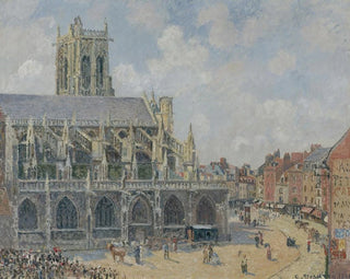 Camille Pissarro - Lglise SaintJacques  Dieppe Matin Soleil.webp