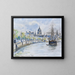 Cathédrale Saint-Paul de Londres - Camille Pissarro — inramlat konstverk på väggen