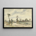 Louveciennes Route de Saint-Germain - Camille Pissarro — inramlat konstverk på väggen