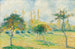 Pommiers, höstlig effekt - Camille Pissarro — vy av konstverket