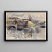Pont Corneille i Rouen - Camille Pissarro — inramlat konstverk på väggen