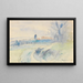 Pontoise - Camille Pissarro — inramlat konstverk på väggen