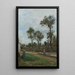 Reproduktion av målningen av Route de Louveciennes - Camille Pissarro