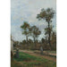Reproduktion av målningen av Route de Louveciennes - Camille Pissarro