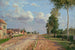 Route de Versailles à Rocquencourt - Camille Pissarro — vy av konstverket