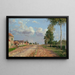 Route de Versailles à Rocquencourt - Camille Pissarro — inramlat konstverk på väggen