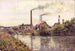 L'Usine à Pontoise - Camille Pissarro — vy av konstverket