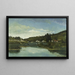 La Marne à Chennevières - Camille Pissarro — inramlat konstverk på väggen