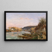La Seine à Bougival - Camille Pissarro — inramlat konstverk på väggen