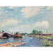 Reproduktion av målningen Canal du Loing à Saint-Mammès - Alfred Sisley