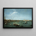 Bacino di San Marco Venise - Canaletto — inramlat konstverk på väggen