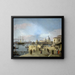 Entré du Grand Canal depuis le Molo, Venise - Canaletto — inramlat konstverk på väggen