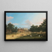 London, vy över det gamla Horse Guards och Banqueting Hall i Whitehall från St James Park - Canaletto — inramlat konstverk på väggen